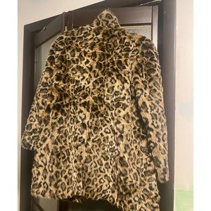 Leopard Zara faux fur coat